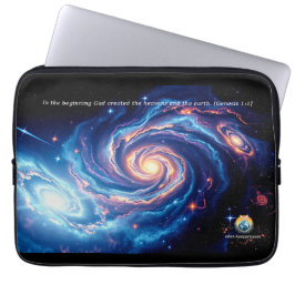 Capa Para Notebook No começo, Deus e Criação Verso