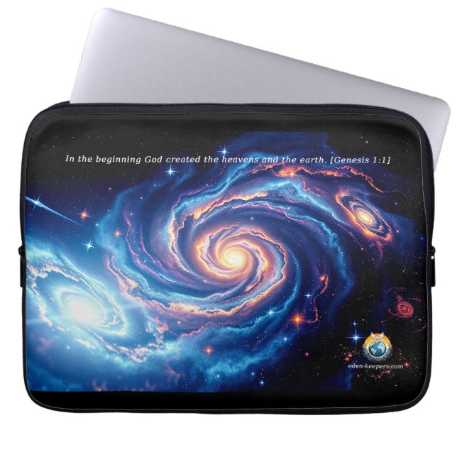 Capa Para Notebook No começo, Deus e Criação Verso (Frente)