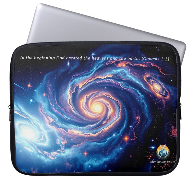 Capa Para Notebook No começo, Deus e Criação Verso (Frente)