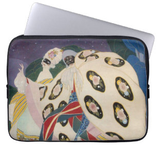 Capa Para Notebook NOCTURNE COM MASKS / Art Deco Venetian Mascarada