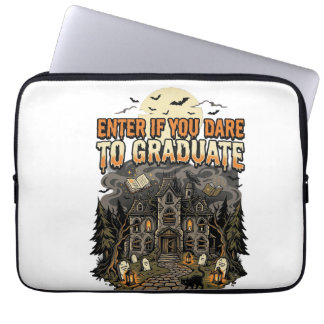 Capa Para Notebook Noite da Academia Assombrada de Halloween