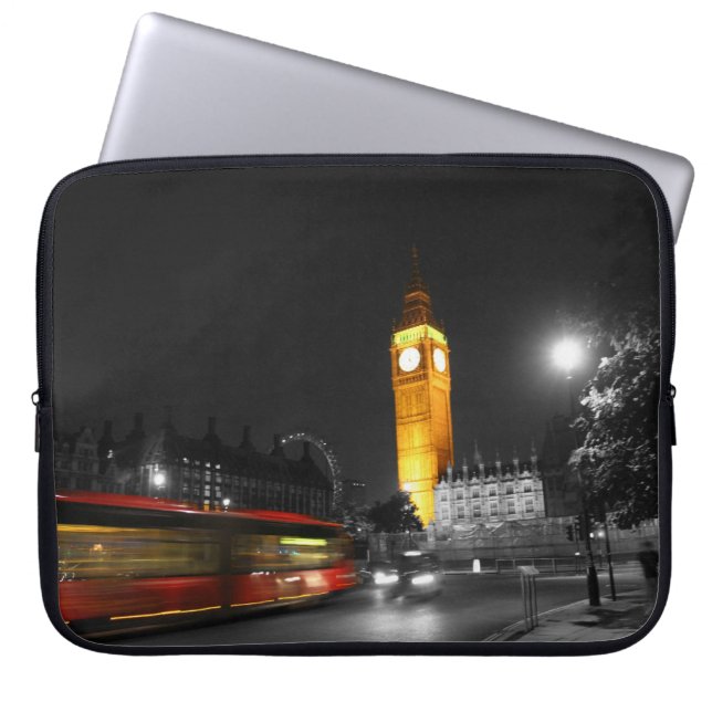 Capa Para Notebook noite de Londres (Frente)