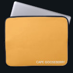 Capa Para Notebook Nome amarelo de Cape Gooseberry<br><div class="desc">Cabo Gooseberry,  também conhecido como Physalis,  é uma planta da família da sombra noturna,  cujas bagas cultivam dentro a protetora de paparia calyx. Aqui,  a cor amarela quente distintiva da baga dá o seu nome a uma das cores assinaturas da Nomencolor.</div>