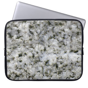 Capa Para Notebook Nome branco do costume do granito da textura da