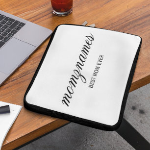 Capa Para Notebook Nome com Caligrafia Personalizada Melhor Mãe do Mu