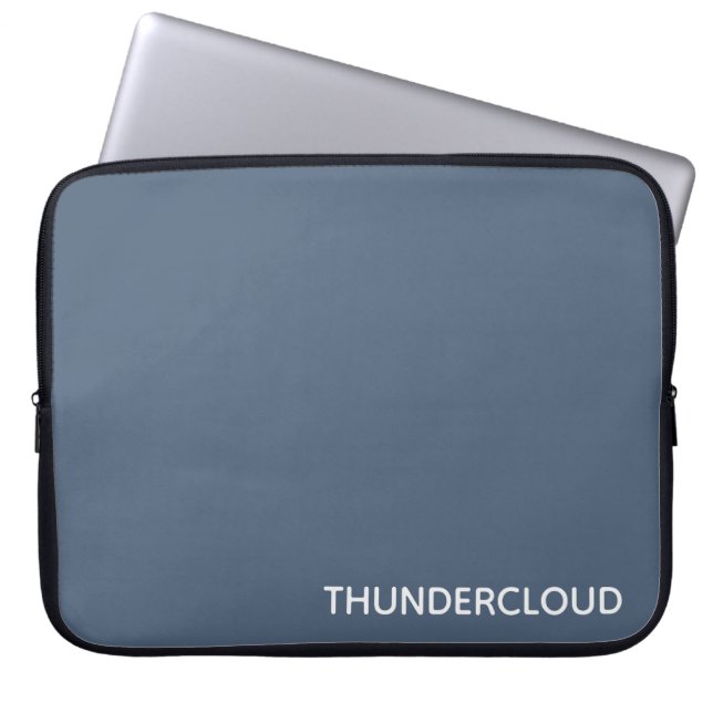 Capa Para Notebook Nome da Cor da cinza Azul da Thundercloud (Frente)
