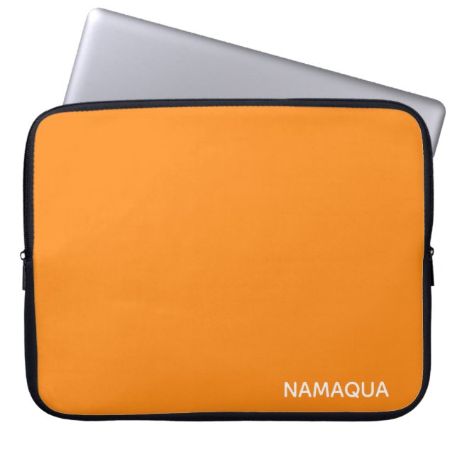 Capa Para Notebook Nome da cor laranja de Namaqua (Frente)