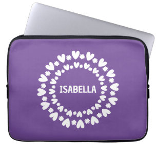 Capa Para Notebook Nome Das Flores E Corações
