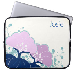 Capa Para Notebook Nome do Adicionar Camellias Rosa Elegante