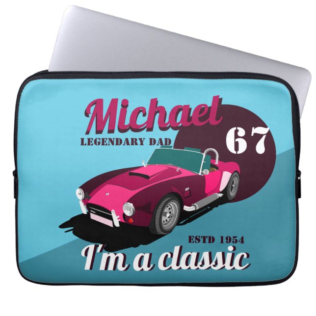 Capa Para Notebook Nome do pai lendário clássico de legendário de car (Frente)