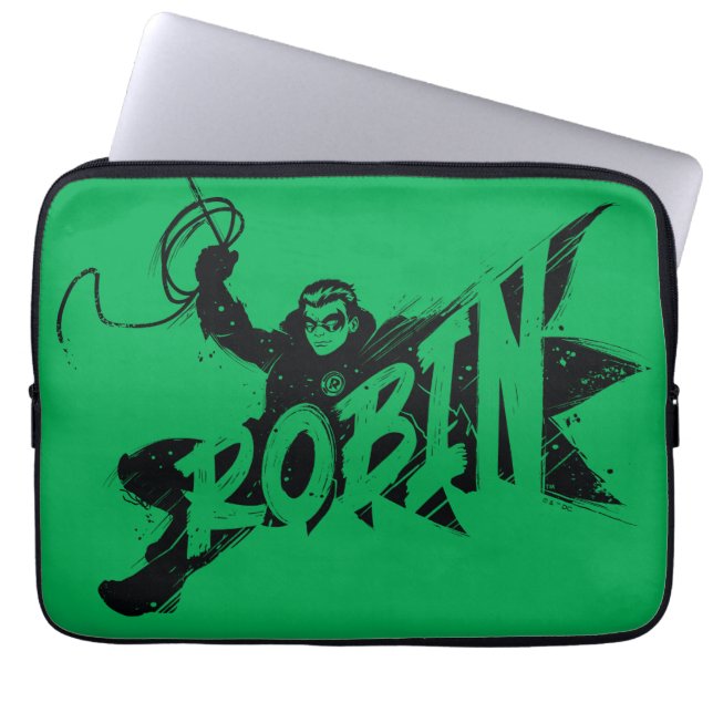 Capa Para Notebook Nome do Pincel de Tinta Robin (Frente)