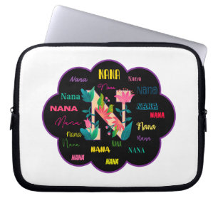 Capa Para Notebook Nome Floral Nana