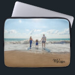 Capa Para Notebook Nome Monograma Foto<br><div class="desc">Personalize este mouse pad de na moda substituindo a foto por um seu e adicionando seu nome ou monograma.</div>