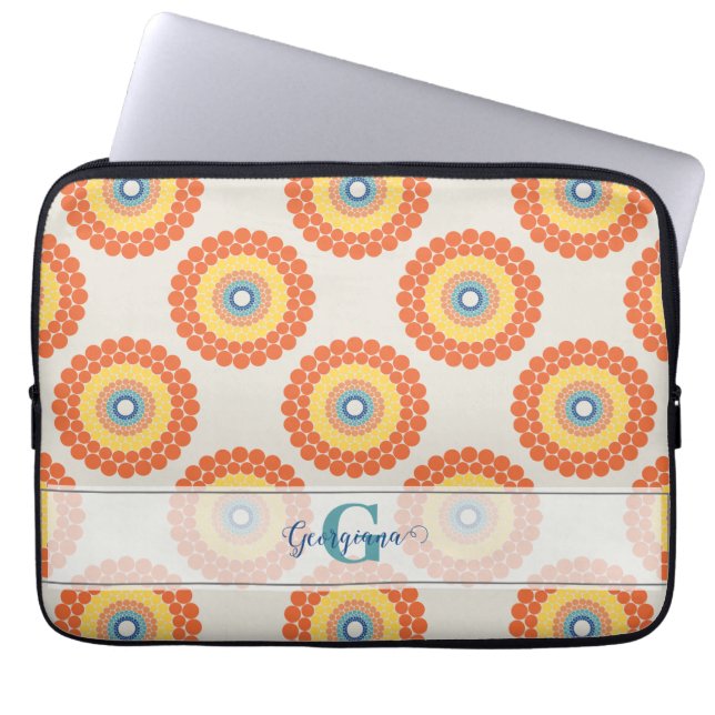 Capa Para Notebook Nome Personalizado Aegean Summer Radiant Dot Manda (Frente)