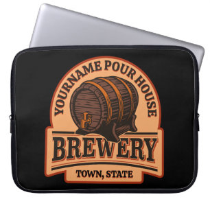 Capa Para Notebook Nome Personalizado Brewery do barril de cerveja de