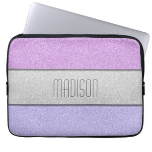 Capa Para Notebook Nome Personalizado Brilho Brilho Falso
