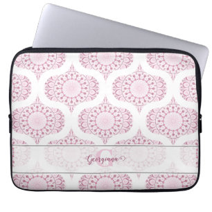 Capa Para Notebook Nome personalizado cor-de-rosa Bonito 70s Confetti
