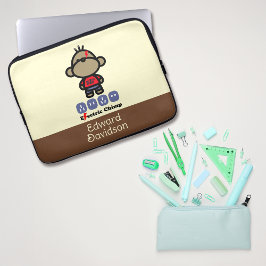 Capa Para Notebook Nome Personalizado de Macaco Elétrico Reproduzido