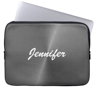 Capa Para Notebook Nome personalizado do metal falso brilhante para c