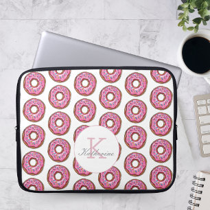 Capa Para Notebook Nome Personalizado do Padrão de Sprinkles da rosqu