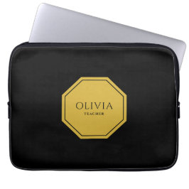 Capa Para Notebook Nome personalizado e Bolsa de laptop Neoprene de 1