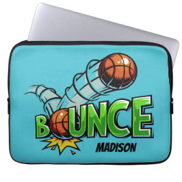 Capa Para Notebook Nome personalizado e cor BOUNCE capas de basquete