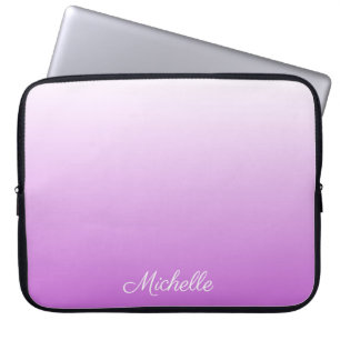 Capa Para Notebook Nome personalizado Lilac roxo ombre