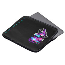 Nome Personalizado Override Glitch Wolf Cyberpunk