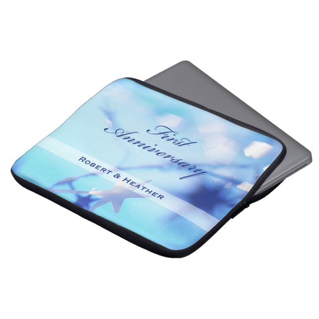 Capa Para Notebook Nome Personalizado, Primeiro Aniversário de Casame (Frente Topo)