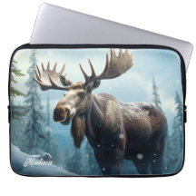 Nome personalizado Winter Moose