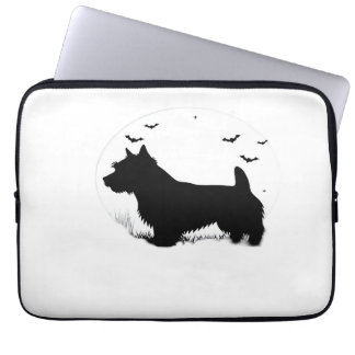 Capa Para Notebook Norfolk Terrier Dog � Halloween Moon Silhouette Cl