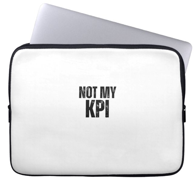 Capa Para Notebook Not My KPI Hard Truths Typographic Laptop Sleeve (Frente)