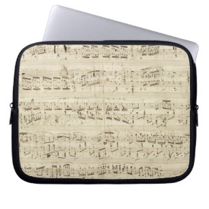 Capa Para Notebook Notas de música antigas - Chopin Music Sheet