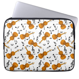 Capa Para Notebook Notas de Música Violino