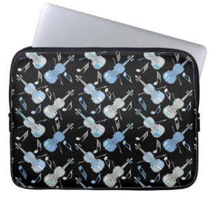 Capa Para Notebook Notas de Música Violino