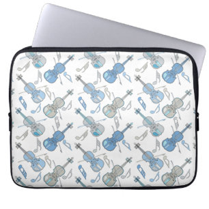 Capa Para Notebook Notas de Música Violino