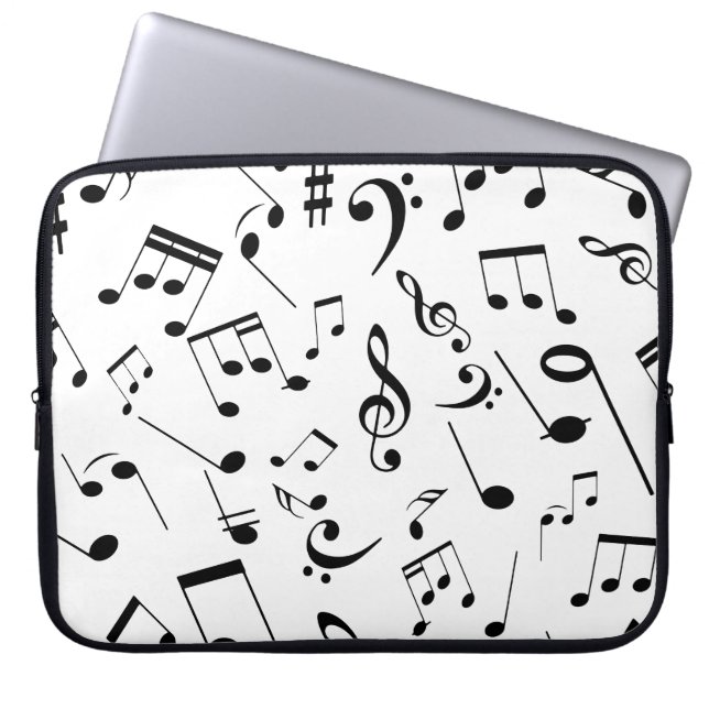 Capa Para Notebook Notas Musicais 3 (Frente)