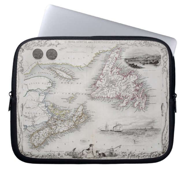 Capa Para Notebook Nova Escócia e Terra Nova, de uma série de Wor (Frente)