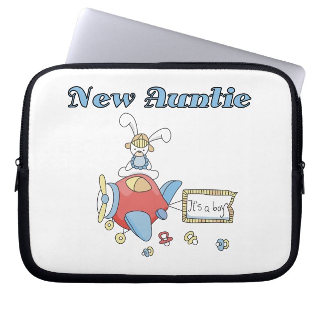 Capa Para Notebook Nova tia de camisetas e presentes de avião (Frente)