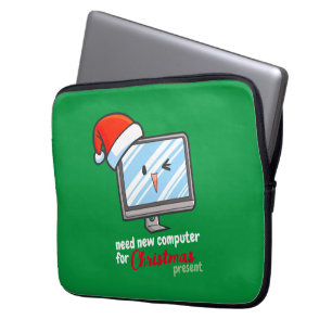 Capa Para Notebook Novo computador de natal personalizável