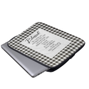 Capa Para Notebook Números 6:24–26 O Senhor te Abençoe Vintage Neutro