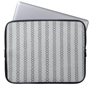 Capa Para Notebook Números binários cinzentos em alguma cor