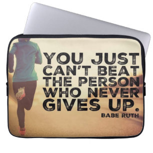 Capa Para Notebook Nunca Desistir - Executando Workout Inspirational