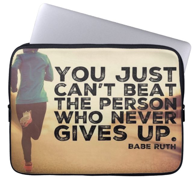 Capa Para Notebook Nunca Desistir - Executando Workout Inspirational (Frente)