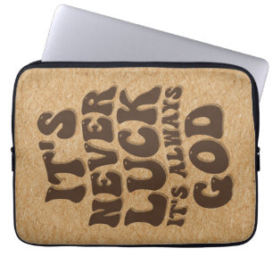 Capa Para Notebook Nunca é Sorte que é sempre Deus