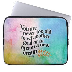 Capa Para Notebook Nunca muito velho para sonhar
