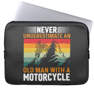 Capa Para Notebook Nunca Subestime Um Velho Com Uma Moto