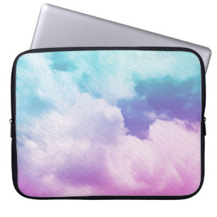 Capa Para Notebook nuvem suave fantástica com cor pastel gradiente e