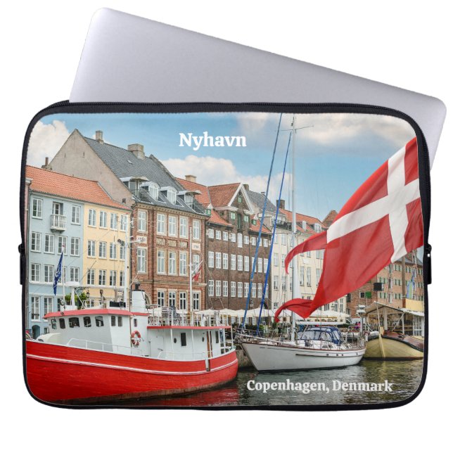 Capa Para Notebook Nyhavn Copenhagen Dinamarca (Frente)
