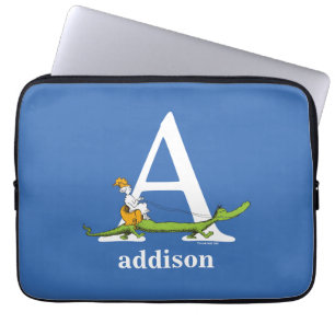 Capa Para Notebook O ABC do Dr. Seuss: Letra A - Branco   Adicione se